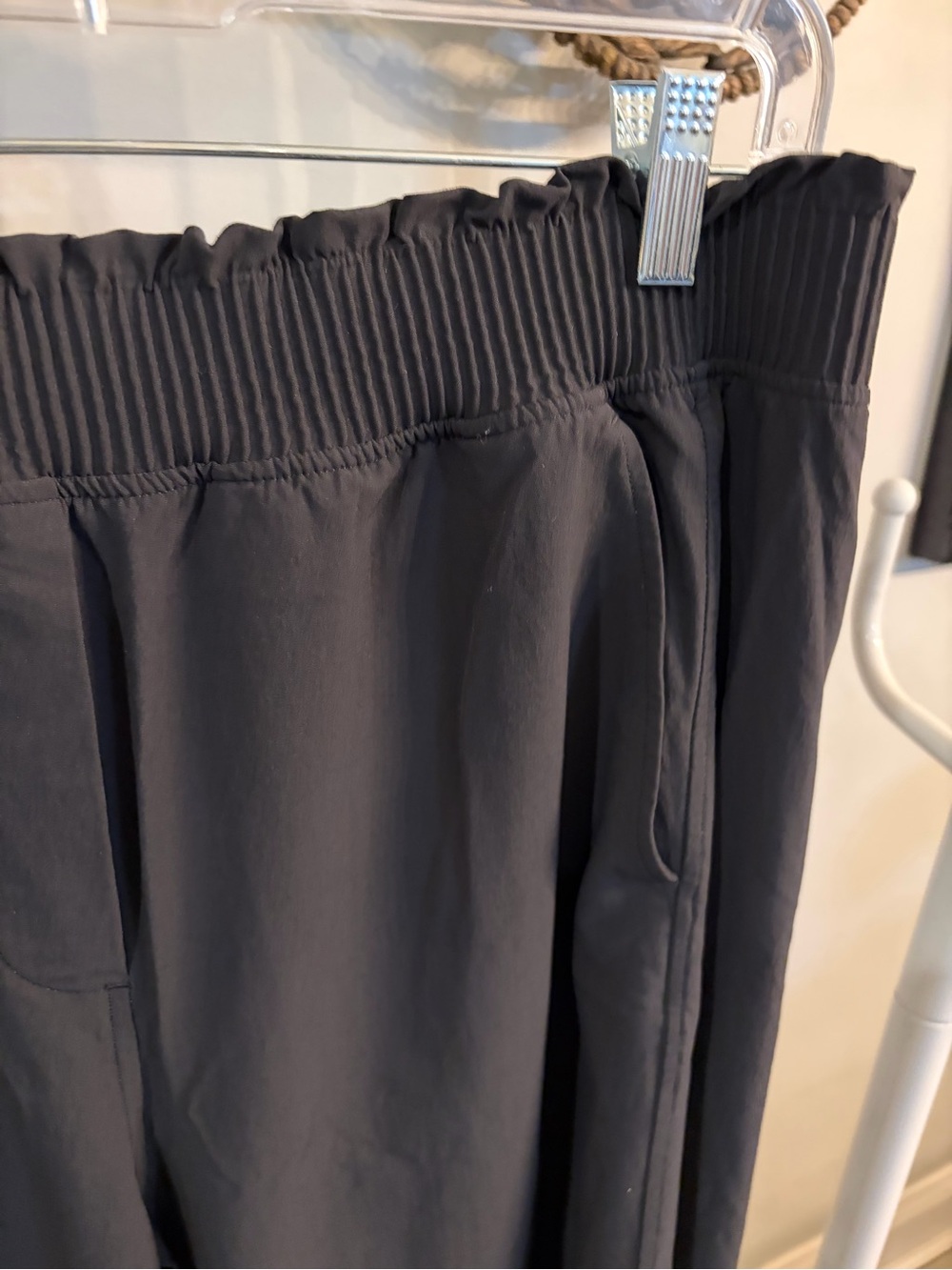 lululemon athletica Women's Black Wide-Leg Lounge Pants size large - Picture 4 of 8